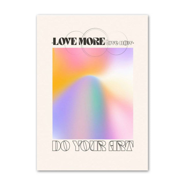 Gradient & Quotes Canvas Posters