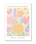 Pastel Flower Market Canvas Posters