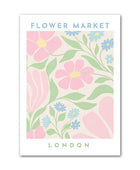 Pastel Flower Market Canvas Posters