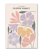 Pastel Flower Market Canvas Posters