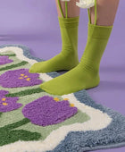 Fluffy Purple Tulips Accent Tapijt