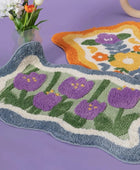 Fluffy Purple Tulips Accent Tapijt
