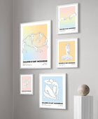 Pastel Minimalistische Kunst Canvas Posters