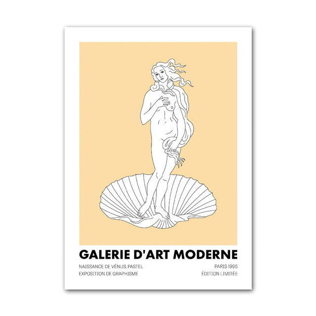Pastel Minimalistische Kunst Canvas Posters