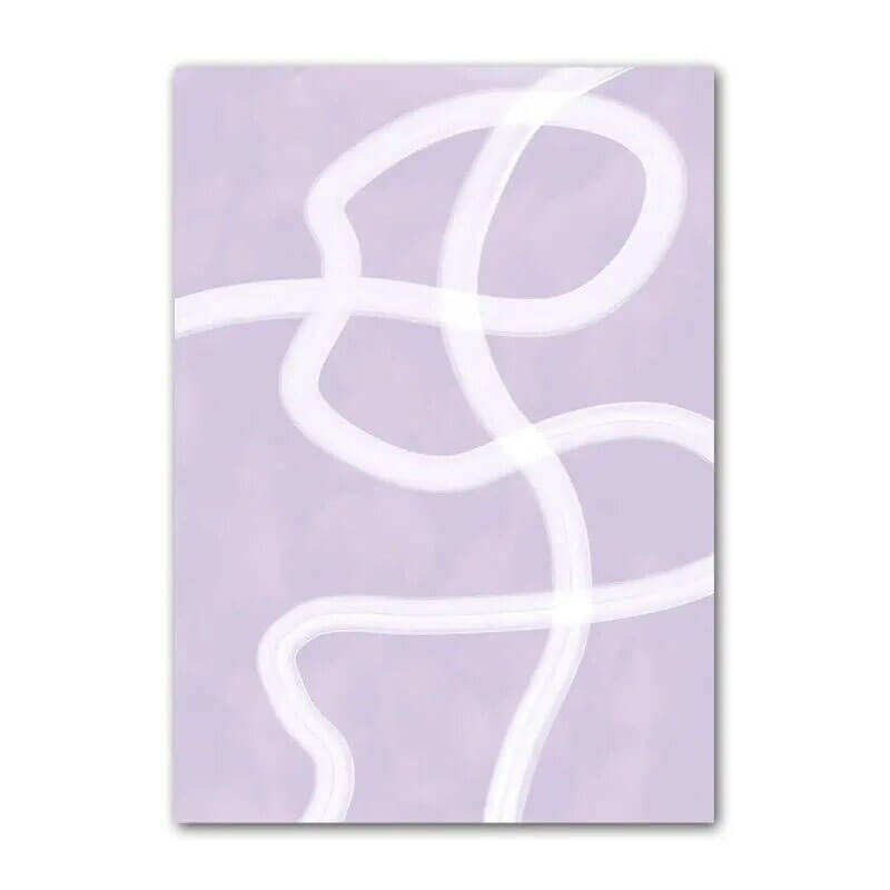 Paarse Minimalistische Canvas Posters