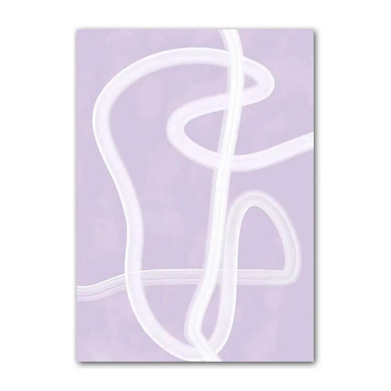 Paarse Minimalistische Canvas Posters