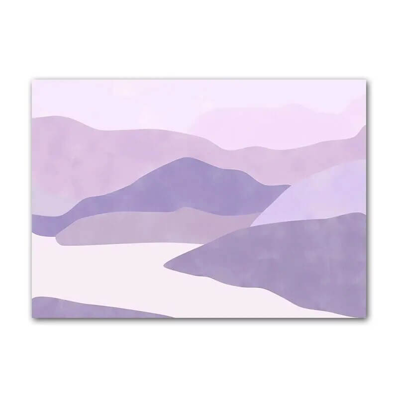 Paarse Minimalistische Canvas Posters