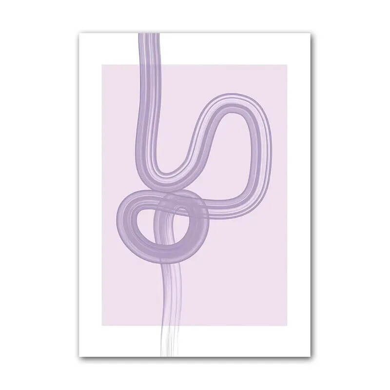 Paarse Minimalistische Canvas Posters