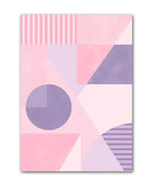 Paarse Minimalistische Canvas Posters