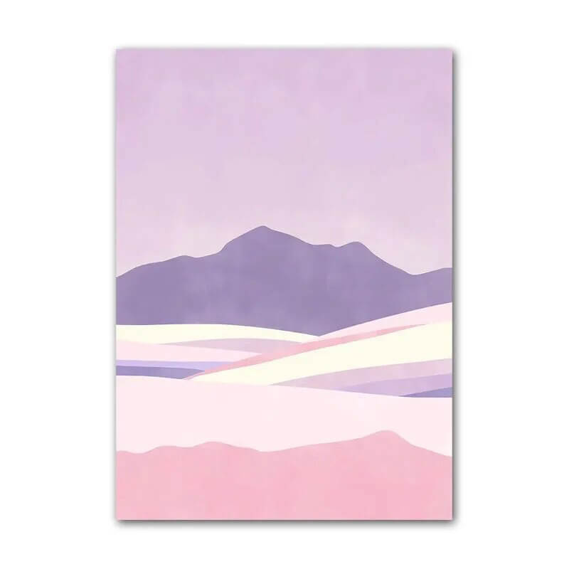 Paarse Minimalistische Canvas Posters
