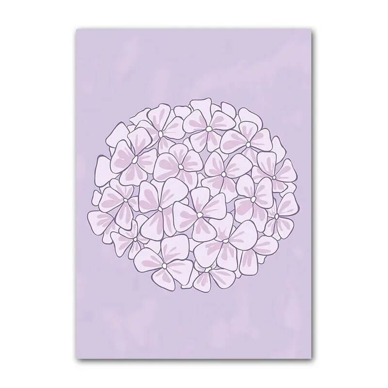 Paarse Minimalistische Canvas Posters