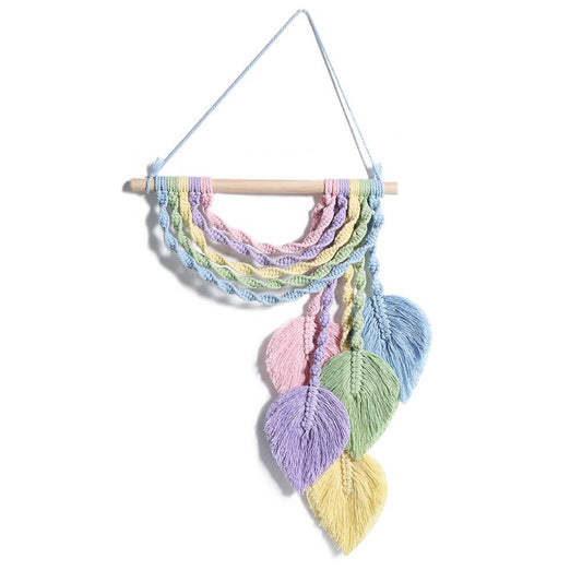 Pastelkleurige Regenboog Macramé