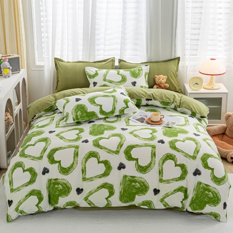 Groene Hartjes Beddengoedset