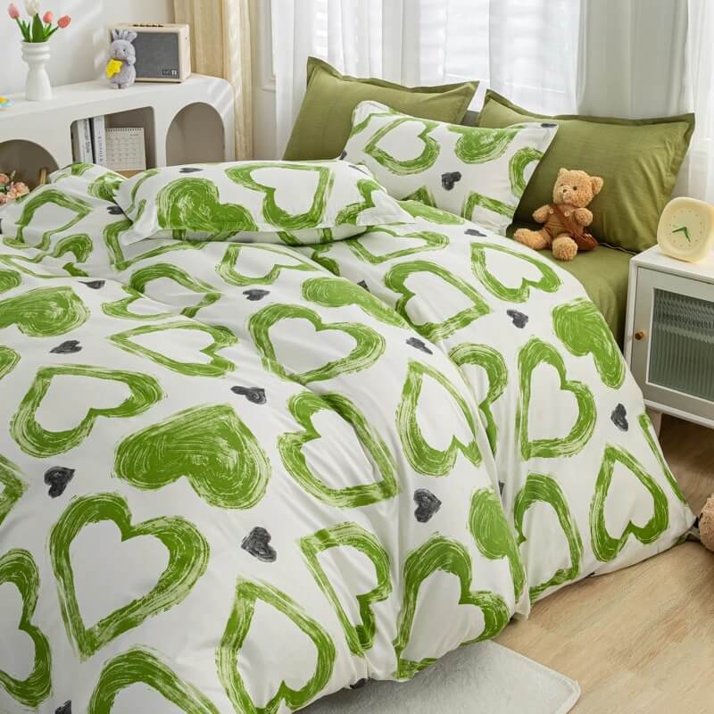 Groene Hartjes Beddengoedset