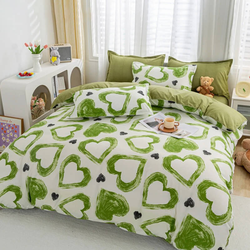 Groene Hartjes Beddengoedset