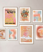 Pastel Beige Gradients Canvas Posters