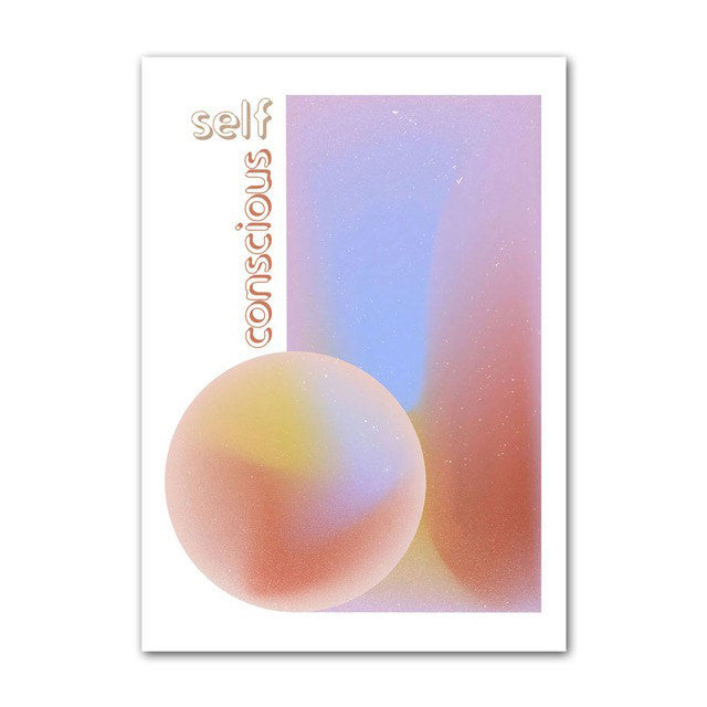 Pastel Beige Gradients Canvas Posters