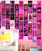 Roze Neon Wandcollage Kaarten