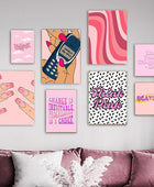Think Pink Canvas Posters