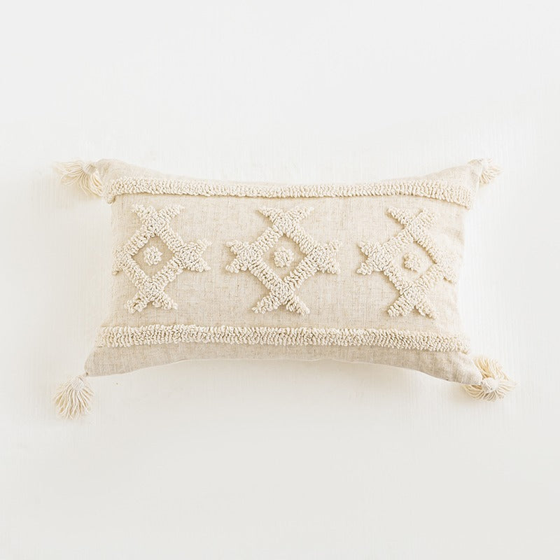 Beige Boho Kussenhoes