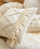 Beige Boho Kussenhoes