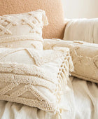 Beige Boho Kussenhoes