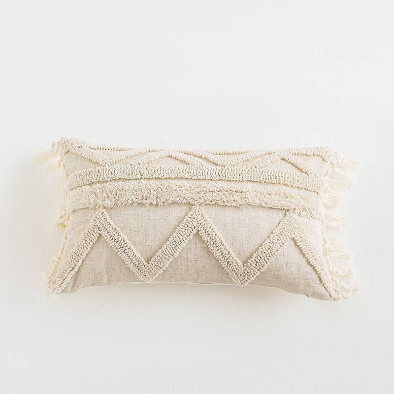 Beige Boho Kussenhoes