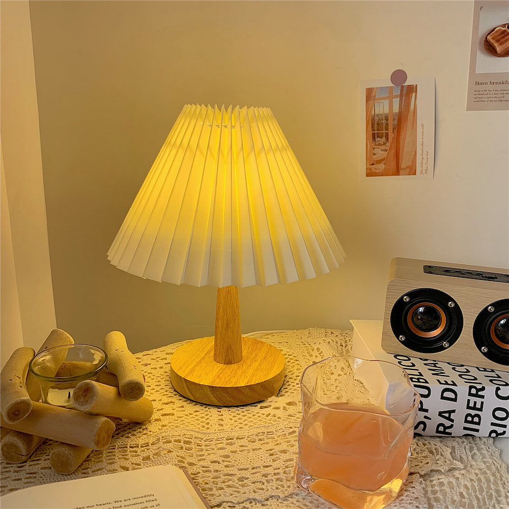 Geplooide Tafel Lamp