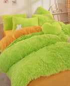 Zachte Fluffy Pluche Beddengoedset