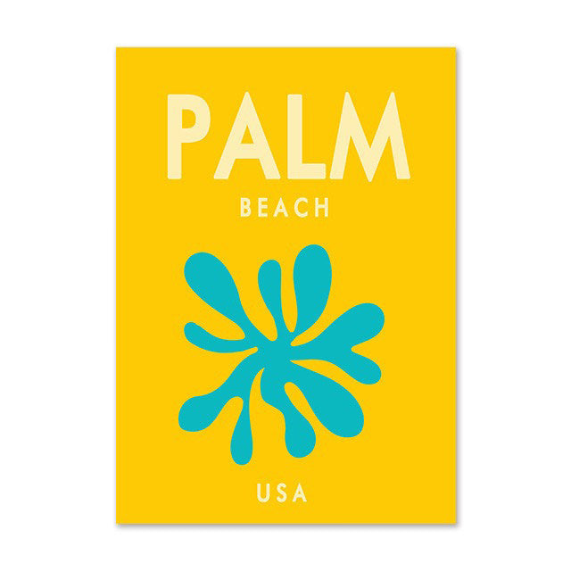 Preppy Cities Bright Canvas Posters