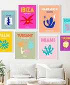 Preppy Cities Bright Canvas Posters
