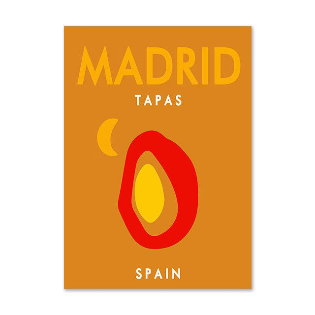 Preppy Cities Bright Canvas Posters
