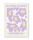 Pastel Paarse Kunst Canvas Posters