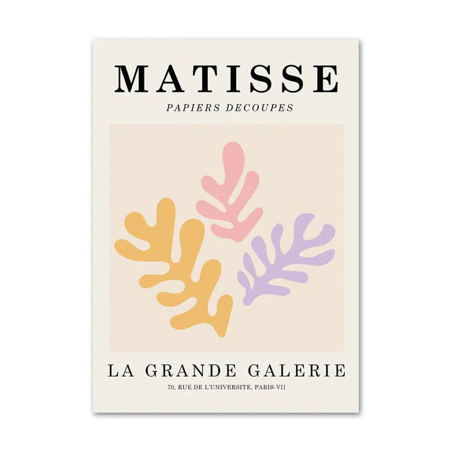 Pastel Paarse Kunst Canvas Posters