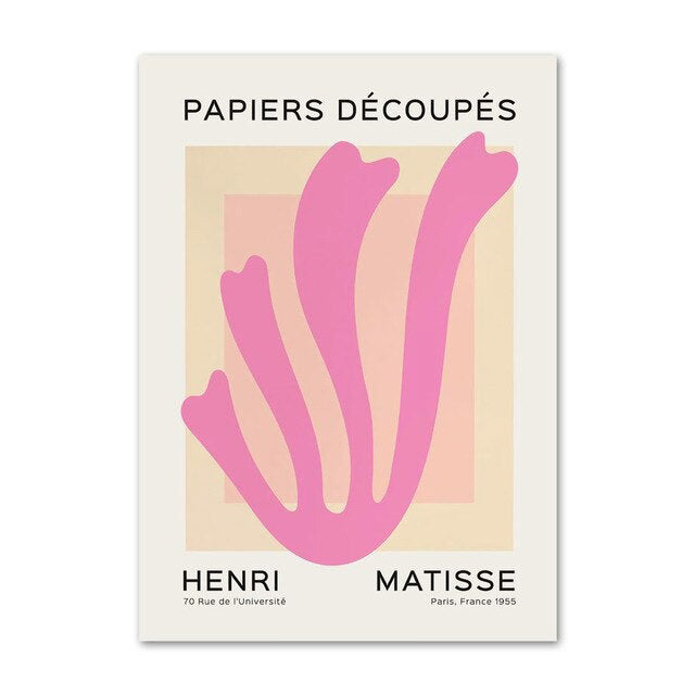Pastel Paarse Kunst Canvas Posters