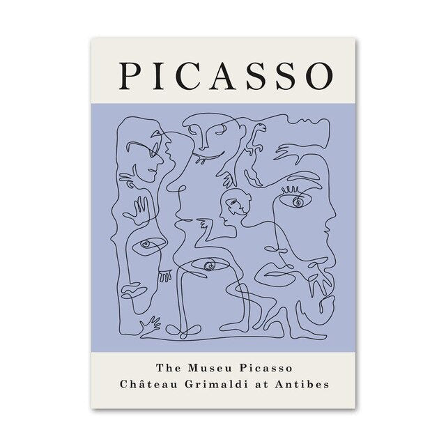 Pastel Paarse Kunst Canvas Posters