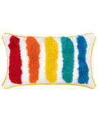 Kussenhoes met Regenboog Kwastjes