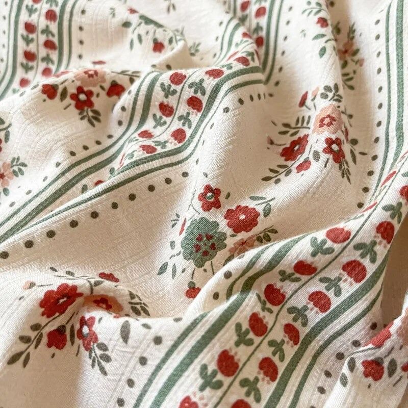 Retro Bruine Bloemenprint Beddengoedset