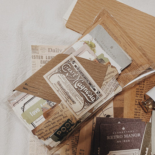 Vintage Decoratieve Stickers (200 Stuks)