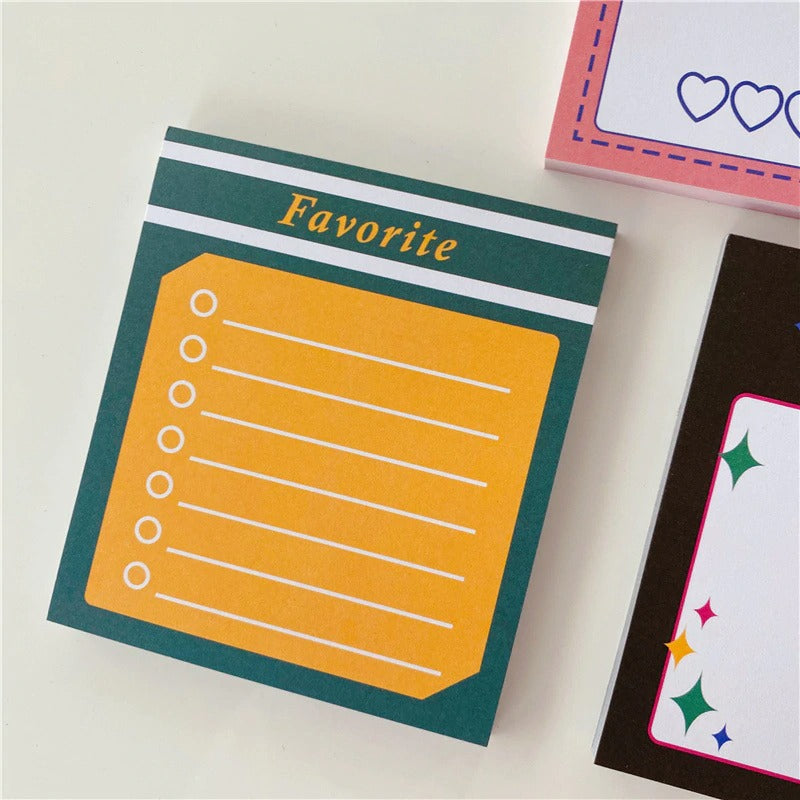 Schattige Memoblaadjes