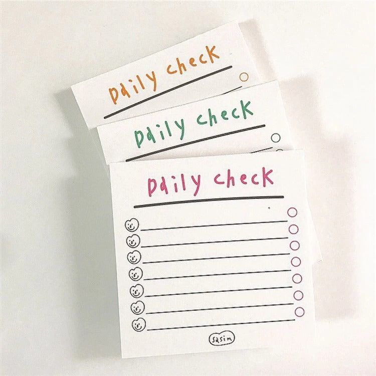 Daily Check Stickers