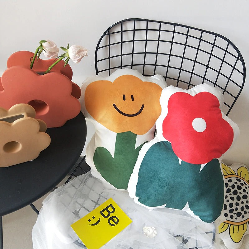 Happy Flower Decoratief Kussen