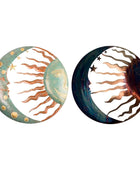 Zon & Maan Bronzen Wanddecoratie