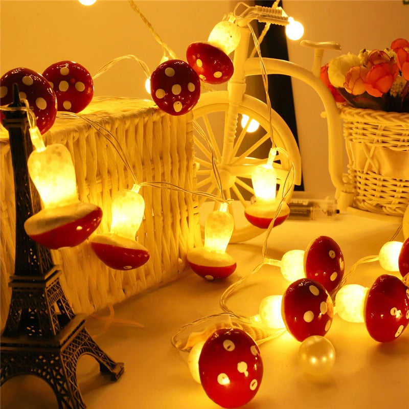 Paddenstoel Slingerlichtjes