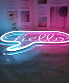 Roze/Blauw Neonbord