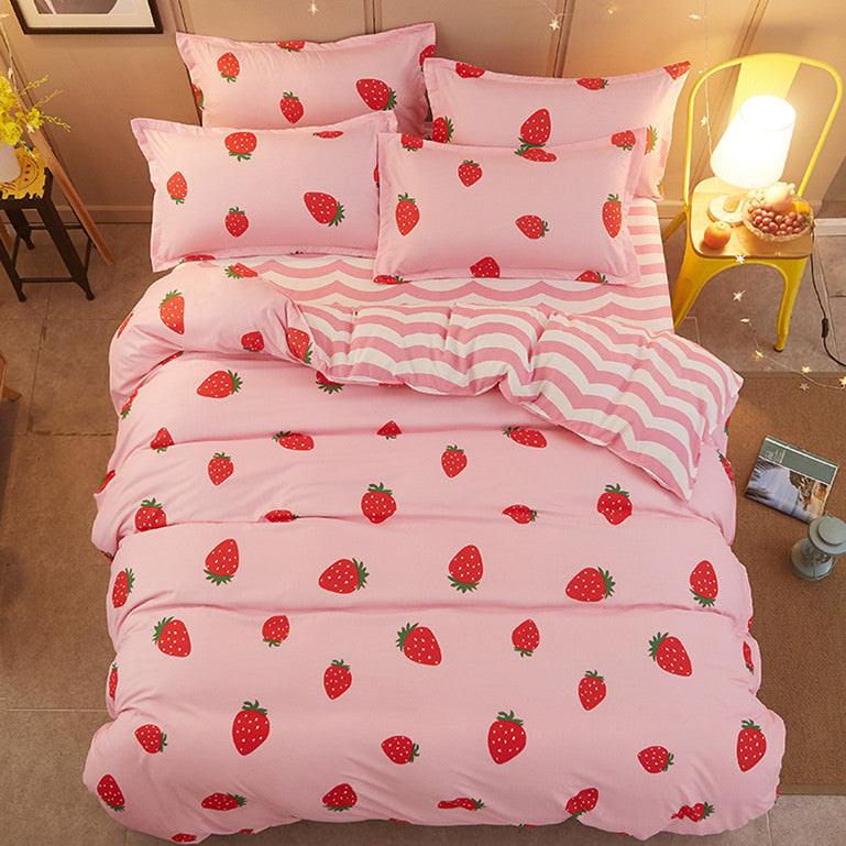 Aardbeien Beddengoed Set