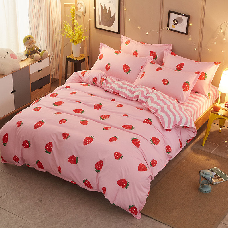 Aardbeien Beddengoed Set