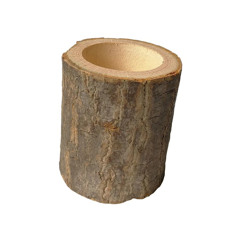 Rustieke Boomstronk Kaarsenhouder