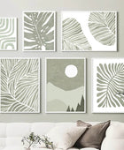 Sage Green Aesthetic Ornamenten Canvas Posters