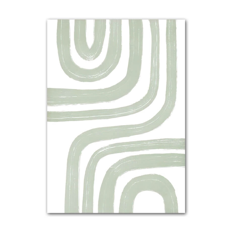Sage Green Aesthetic Ornamenten Canvas Posters